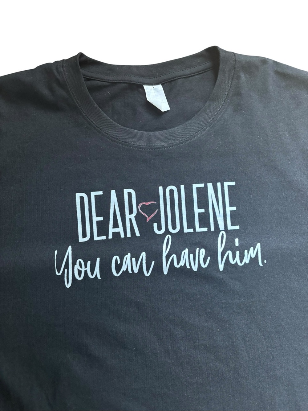 Dear Jolene “You Can Have Him” Graphic Novelty Black SS Tee Sz 3X Cotton Blend